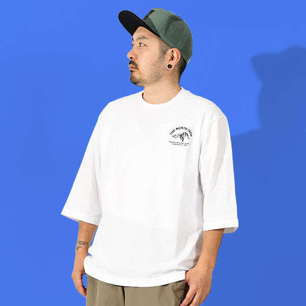 ノースフェイス 7分丈 長袖Tシャツ メンズ レディース 綿100％ THE NORTH FACE ロンT 3/4 ワンポイント ロゴ ティー NT32537 2025春夏新作 | THE NORTH FACE | 02