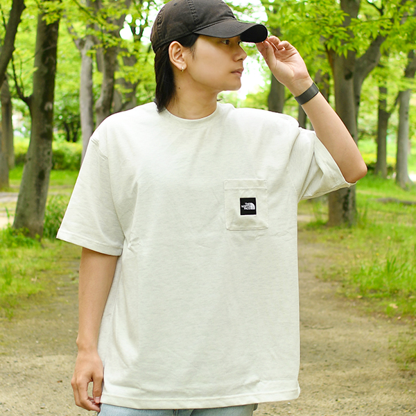 爆買 ネコポス発送！ 2026春夏新色 ノースフェイス 半袖Tシャツ メンズ 吸汗速乾 ポケット スクエアロゴ 生地厚 THE NORTH FACE スクエア NT82541の画像
