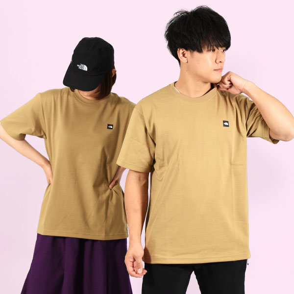 ゆうパケット発送！送料無料 ノースフェイス Tシャツ 生地厚 スクエア