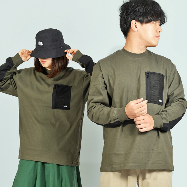 ノースフェイス 長袖Tシャツ メンズ レディース ロンT UV 防汚 THE