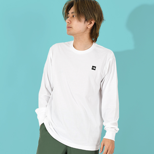 ノースフェイス 長袖Tシャツ メンズ レディース ロンT THE NORTH FACE スモール ボックス ロゴ ティー NT32441 2024春新作｜elephant｜03