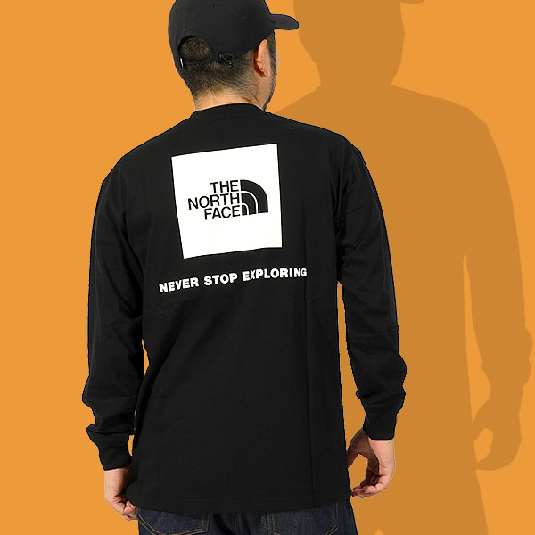 ノースフェイス バックプリント Tシャツ メンズ レディース UV 長袖 ロンT THE NORTH FACE バック スクエア ロゴ NT82333 | THE NORTH FACE | 01