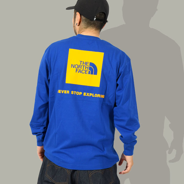 ノースフェイス バックプリント Tシャツ メンズ レディース UV 長袖 ロンT THE NORTH FACE バック スクエア ロゴ NT82333 | THE NORTH FACE | 04