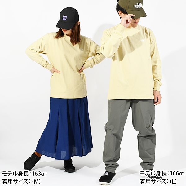 小さめロゴ ノースフェイス Tシャツ 生地厚 メンズ レディース UV 長袖