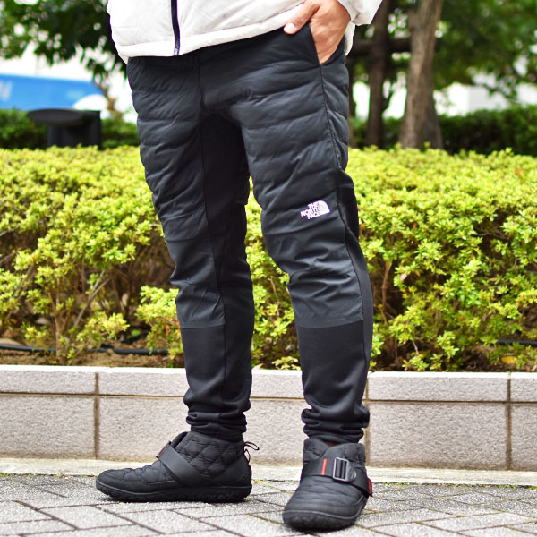 ノースフェイス 暖か 異素材 ロングパンツ メンズ THE NORTH FACE