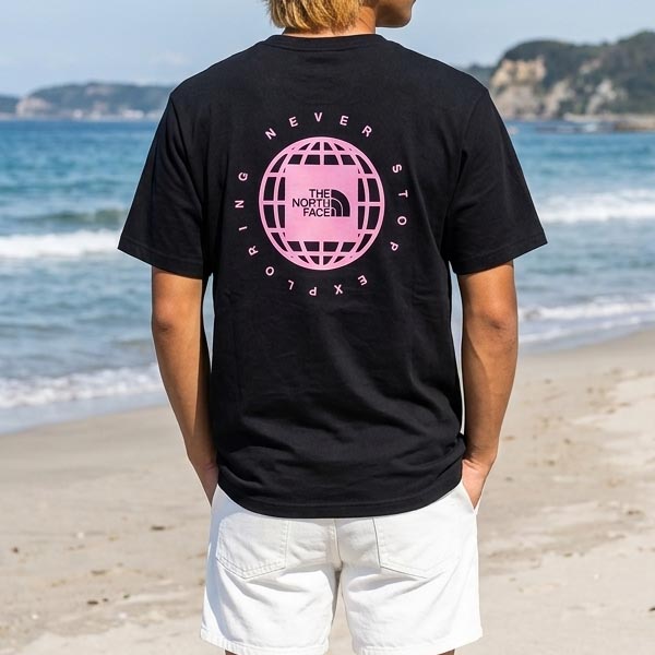 ネコポス発送！ 2026春夏新作 ノースフェイス 半袖Tシャツ メンズ 吸汗速乾 綿100％ 生地厚 THE NORTH FACE ジオ スクエア ロゴ ティー NT32633の画像