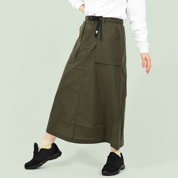 ノースフェイス スカート レディース 撥水 THE NORTH FACE Compact Skirt コンパクト スカート ロングスカート マキシ丈 NBW32330｜elephant｜03