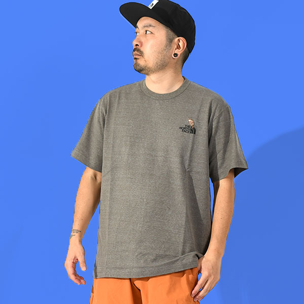 ネコポス発送！送料無料 ヤマネコ刺繍 ノースフェイス 半袖Tシャツ メンズ レディース THE NORTH FACE 山猫 NT32534 2025春夏新作 | THE NORTH FACE | 02