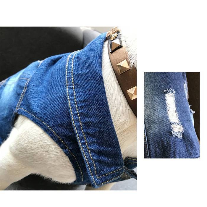 ドッグ 犬服 犬用 ドッグウェア Gジャン ダメージ デニム ベスト