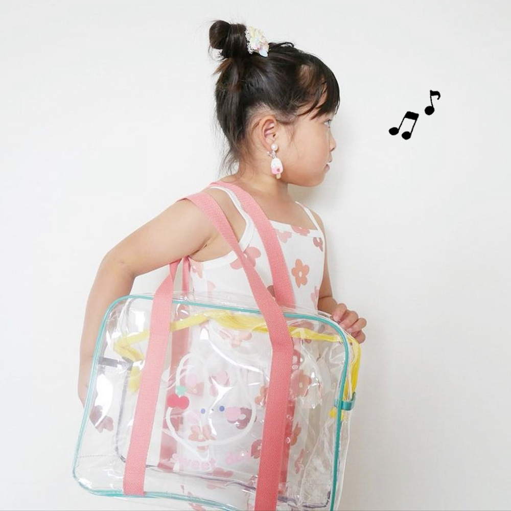 姫ちゃんりぼん　プールバッグ★未使用ビニールバッグ プールバック ビニールバッグ 水泳バッグ サンリオ ぼんぼん