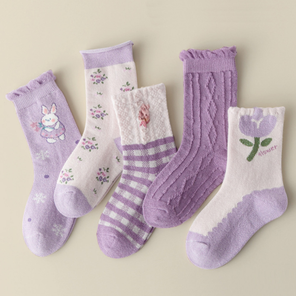 69.入園入学セット　女の子　パープルピンク1　花柄　カメリア　5点セット☆ 入園入学グッズ 5点セット - 保育園 幼稚園 レッスンバッグ 花柄
