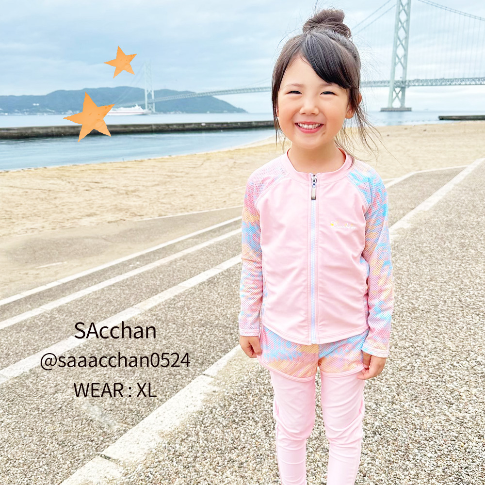 ラッシュガード 女の子 キッズ 水着 セパレー...の詳細画像5