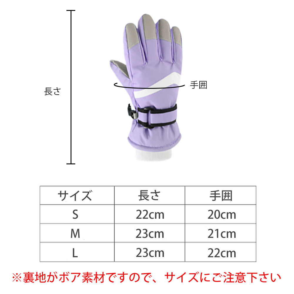 スキーグローブ　サイズL 紫色 スキーグローブ サイズL 紫色 【公式通販】
