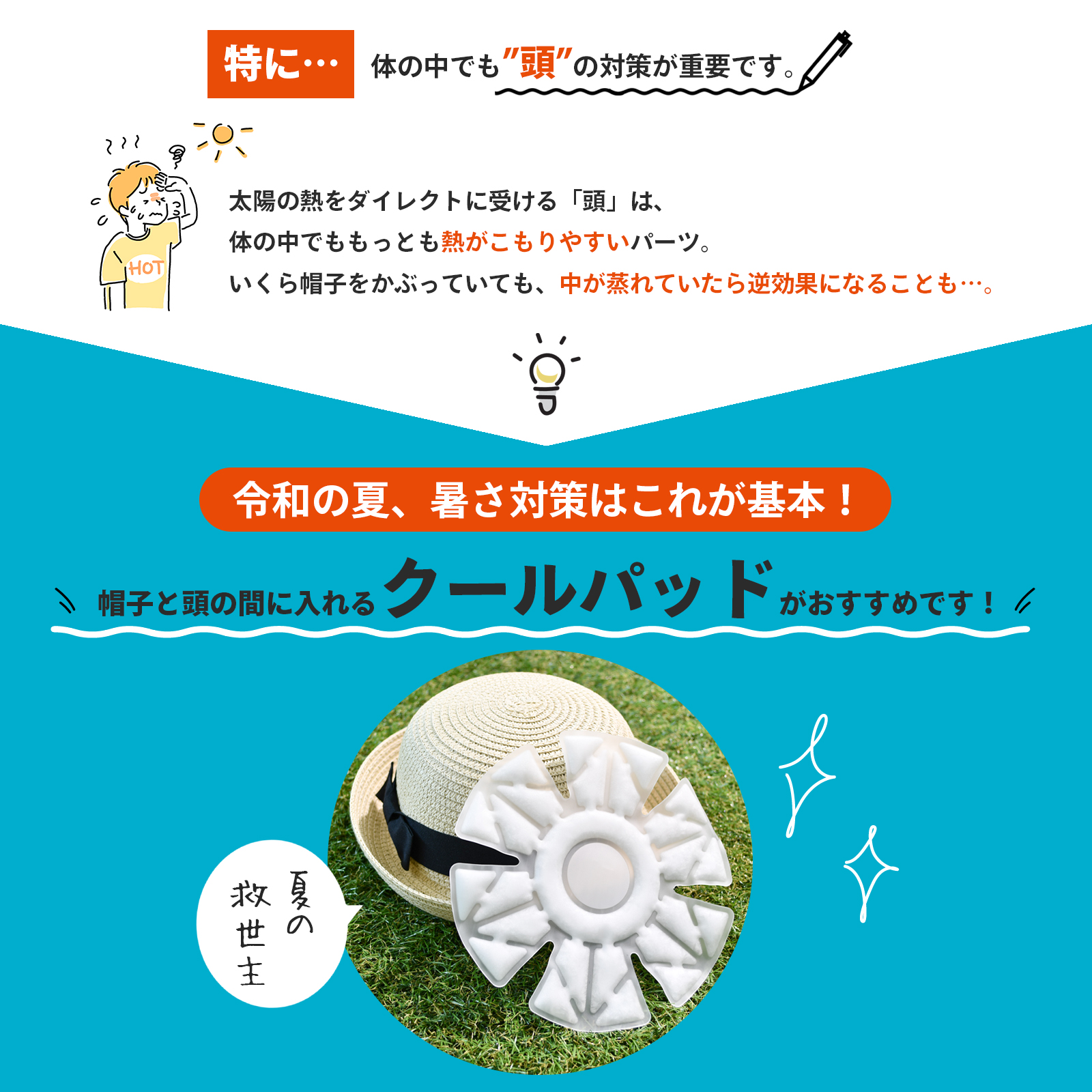 ヘルメット クールパッド 帽子 ひんやりシート...の詳細画像2