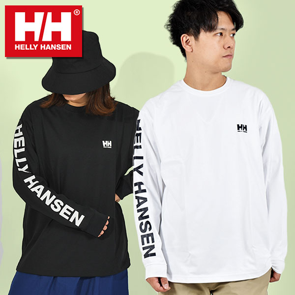 ヘリーハンセン 袖ロゴ 長袖Tシャツ ロンT メンズ レディース オーバーサイズ HELLY HANSEN L/S Letter Tee レター  ティー HH32380 2024春新色