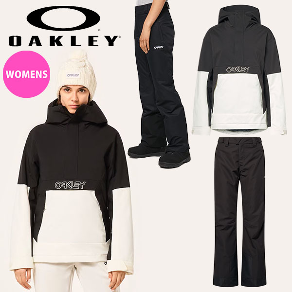 オークリー　上下セット　スノーボード　ウェア　ジャケット　パンツ　ゴーグル OAKLEY（オークリー） Lサイズ スノーボード スキー ウェア レディース