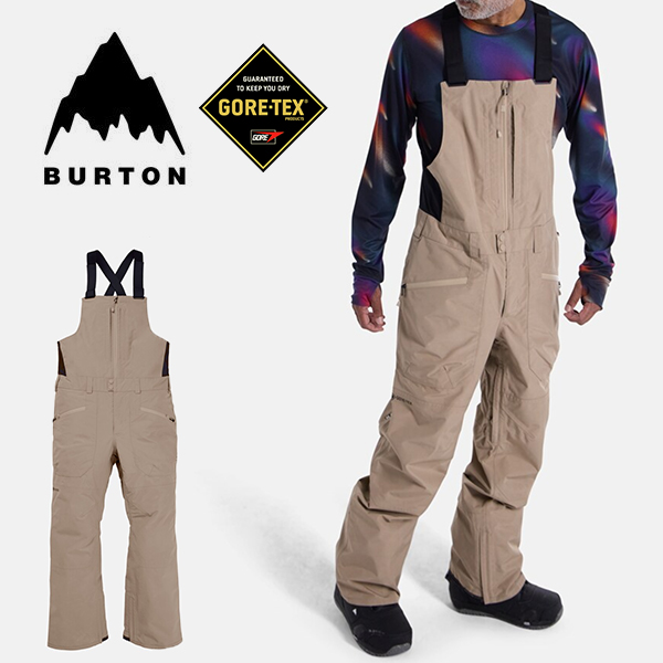 BURTONスノーボードウェアGORE-TEXビブパンツL(150-163cm) BURTON（バートン） 23-24 BURTON メンズ スノーボード 【GORE Reserve