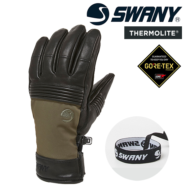 SWANY スノーボード用レザーグローブ レザーグローブ SWANY スワニー Classic Combi Glove ゴアテックス