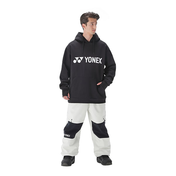長袖 パーカー 裏起毛 YONEX ヨネックス メンズ レディース ブラック