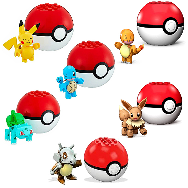 メガコンストラックス ポケモン モンスターボール 12個セット 987a ピカチュウ ゼニガメ ヒトカゲ フシギダネ カラカラ イーブイ ブロック おもちゃ マテル 987a Sale Eleven Online Store 通販 Yahoo ショッピング