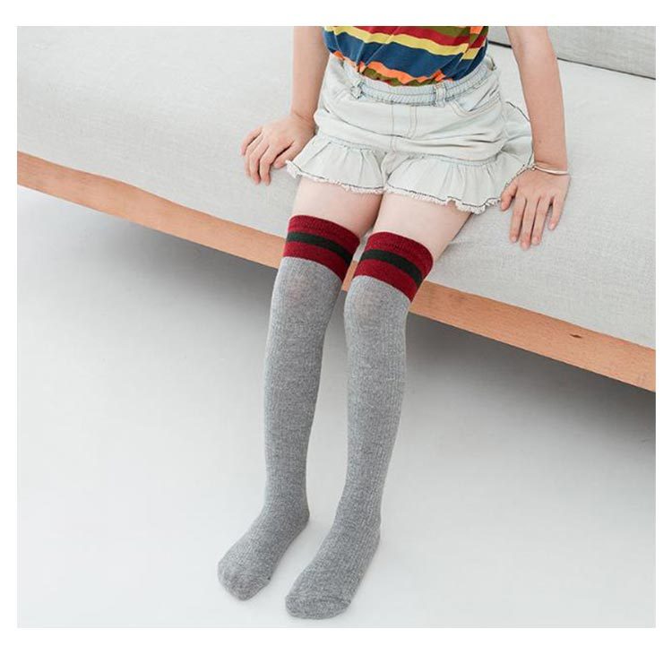 靴下 子供 キッズ オーバーニー ニーハイソックス ハイソックス 3本
