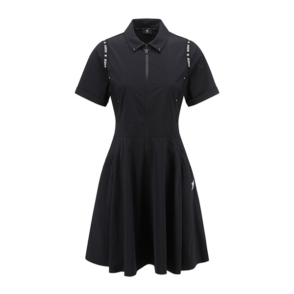 ANEW Golf Women's Jersey Mix One Piece - Black – Anew Golf USA