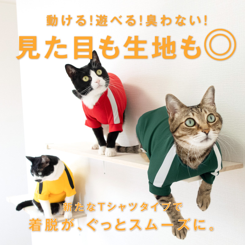 抜け毛対策 袖あり 【送料込】 猫用 体操服 ...の詳細画像4