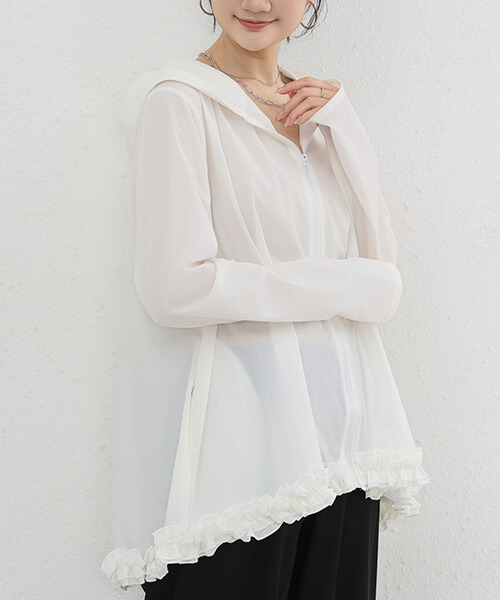 ラッシュガード 夏 水着 日焼け対策 UVカット レディース パーカー 女性 UV UPF 涼しい 長袖 袖あり 10代 20代 30代 40代 ポケット ファスナー 指穴 春 rt1305 | ブランド登録なし | 05