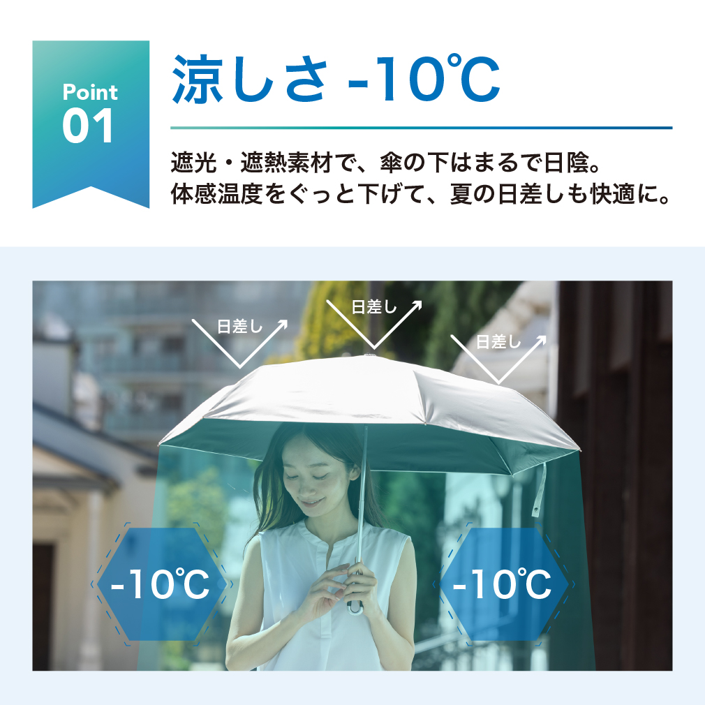 日傘 折りたたみ 完全遮光 自動開閉 軽量 紫外線対策 日焼け対策 傘 6本骨 遮光率100% UVカット UPF50+ 晴雨兼用 メンズ レディース | tobest | 09