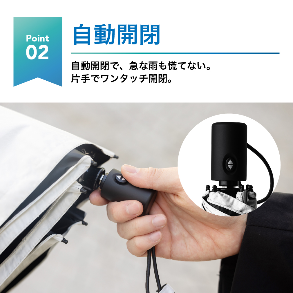 日傘 折りたたみ 完全遮光 自動開閉 軽量 紫外線対策 日焼け対策 傘 6本骨 遮光率100% UVカット UPF50+ 晴雨兼用 メンズ レディース | tobest | 10