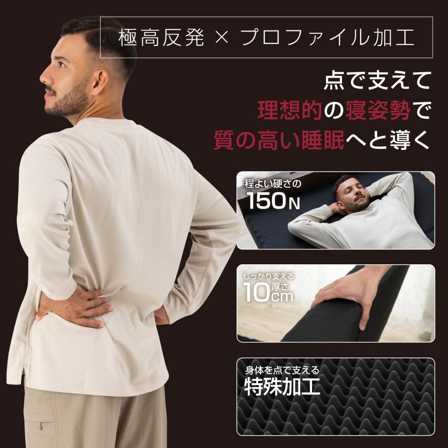 ❤️ラスト1点❤️ マットレス ダブル 極厚18cm 高反発 体圧分散 高