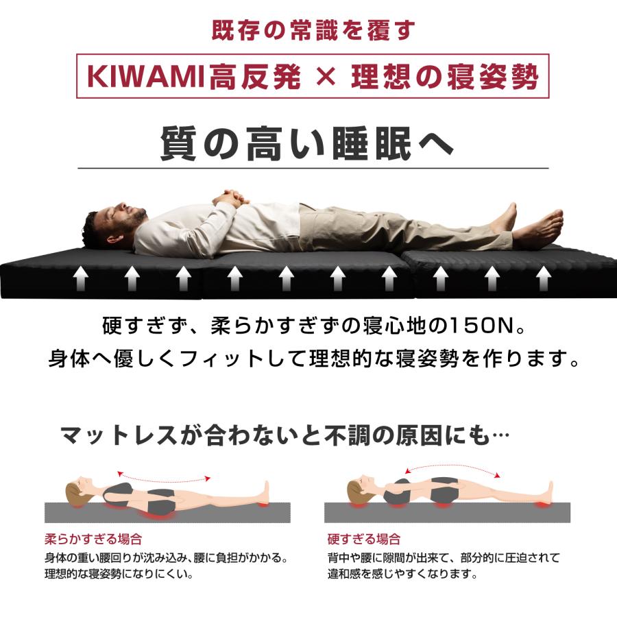 tobest マットレス 高反発 シングル 三つ折り 10cm 高反発