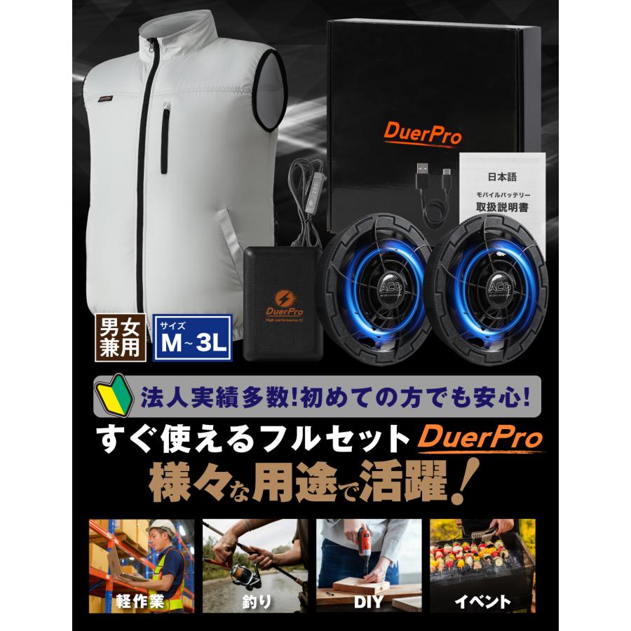 バッテリー付き　空調服　パーカーベスト LL×2セット 楽天市場】空調服セット バッテリー2個の通販