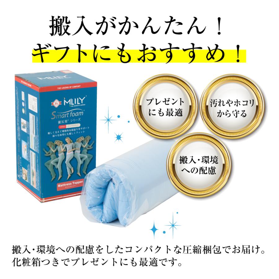 お値下げ中です。MLILY エムリリー優反発マットレス　三つ折シングル　8cm MLILY 【医師・専門家が推奨】 エムリリー マットレス シングル