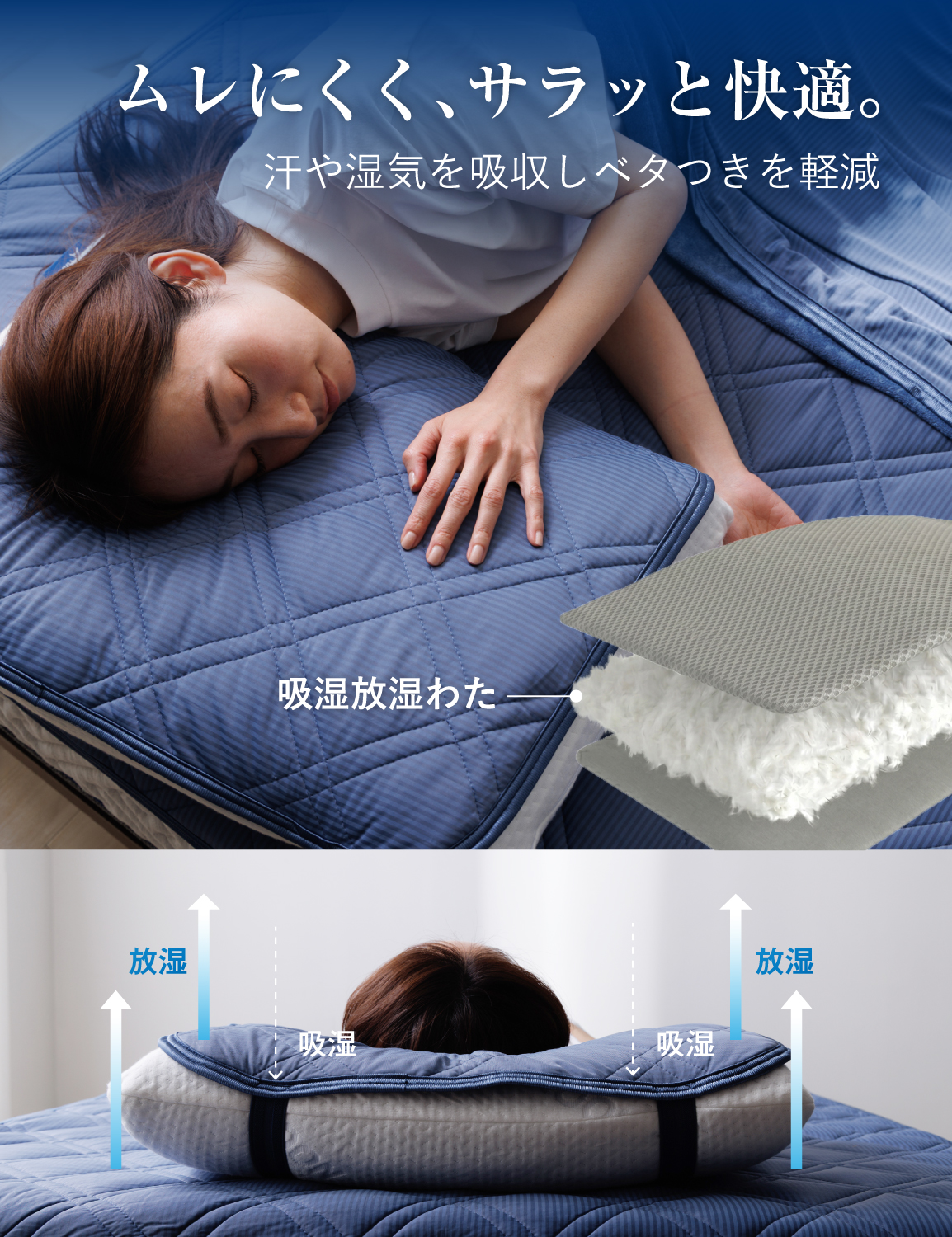 枕パッド 夏 冷感 接触冷感 冷感枕パッド暑さ...の詳細画像4