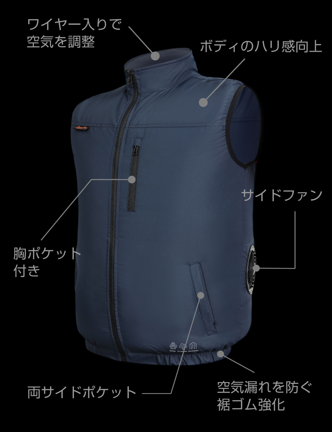 DUERFUSA（デュアルフューサ） 空調ウェア ファン付きベスト フル