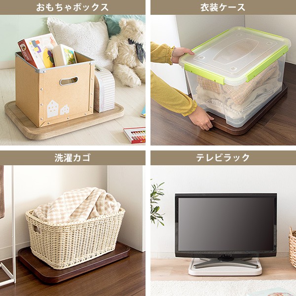 平台車 空気清浄機 台車 キャスター付き ミニ トレー カフェ 木製 北欧