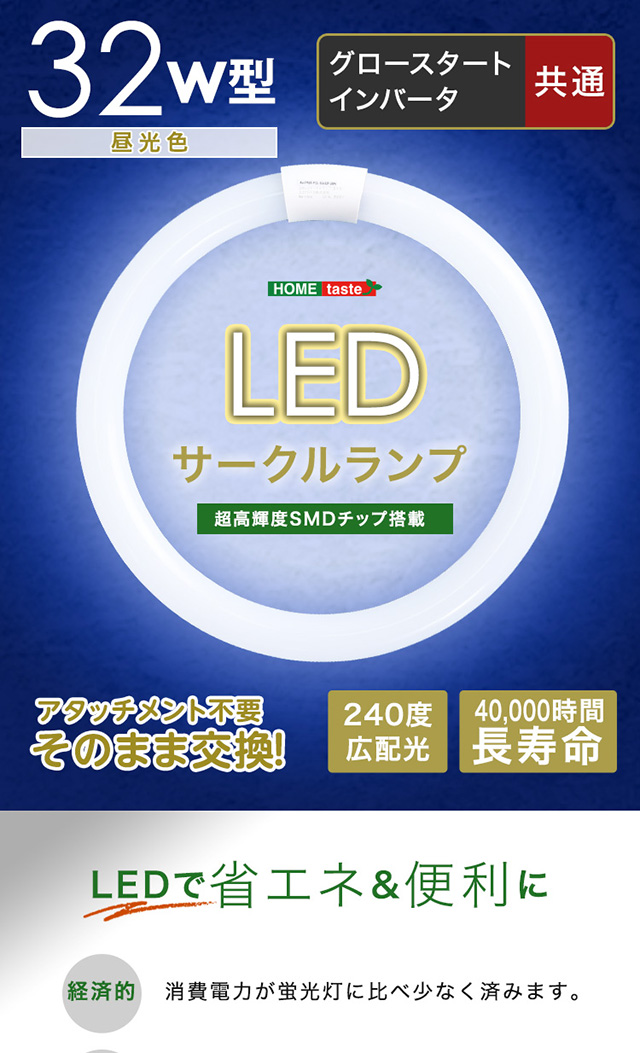 蛍光灯 電球 led 32w 丸形 サイズ 32形 昼光色 丸 種類 グロー