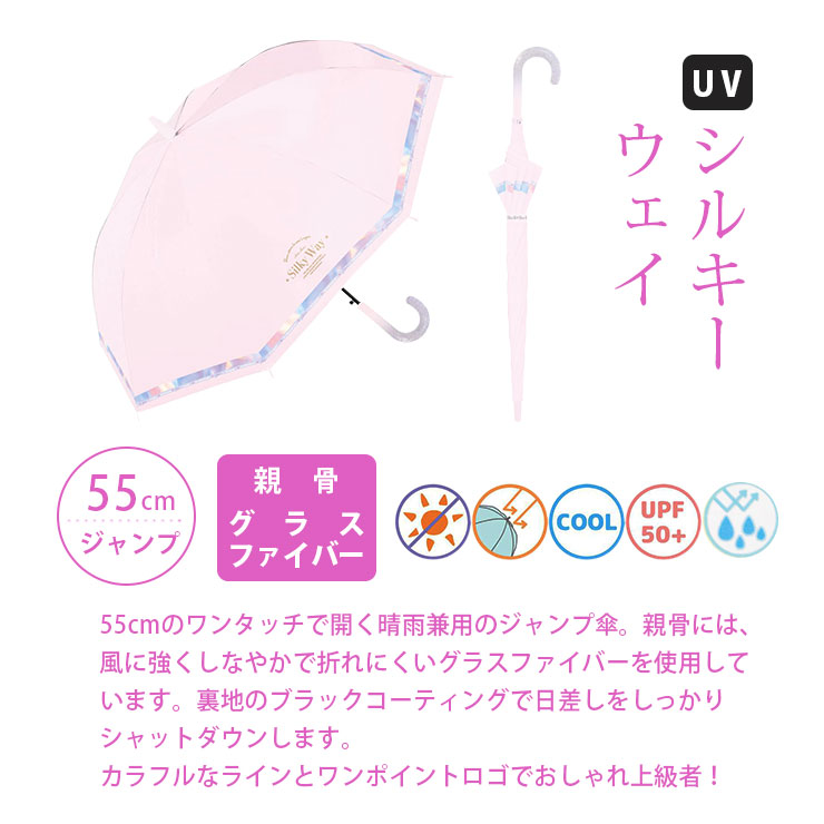 キッズ晴雨兼用日傘（中谷） UVシルキーウェイ