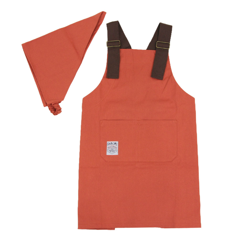 爆買 キッズ エプロン 三角巾 セット 男の子 女の子 綿100% 100cm