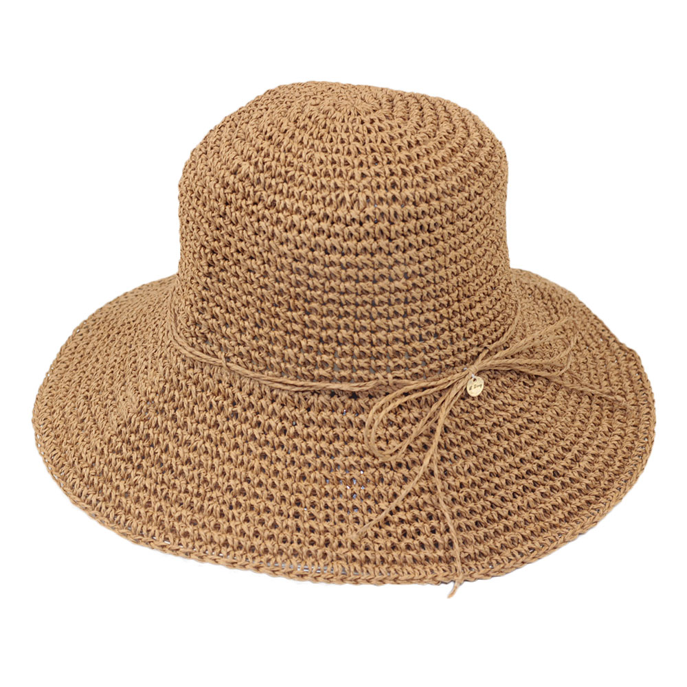 帽子 レディース 春 夏 uv つば広ハット 日よけ帽子 手編み 帽子