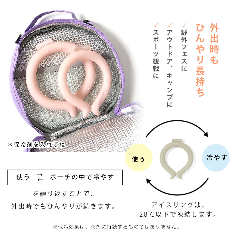 アイスリング保冷ポーチ 説明2