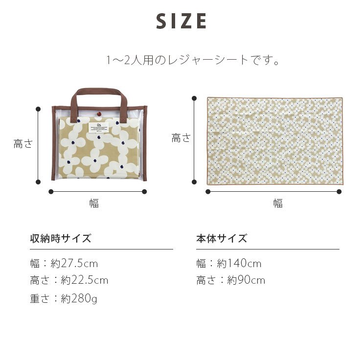 wpcクリアバッグ付きレジャーシート イメージ