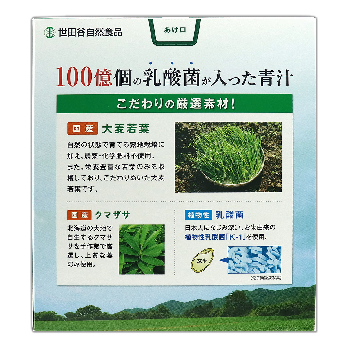 世田谷自然食品 乳酸菌が入った青汁 96g ( 3.2g×30包 ) 青汁 大麦若葉