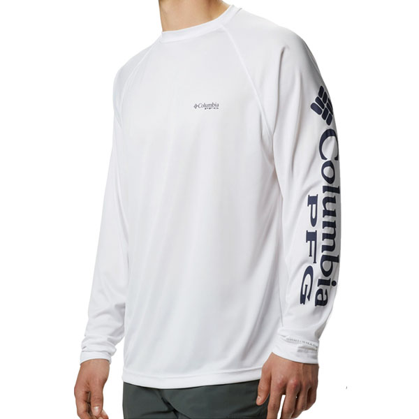 在庫処分アウトレット ラッシュガード コロンビア オムニシェイド UPF50 ロンＴ ロングスリーブ Tシャツ 長袖 Columbia メンズ  トップス アウトドア 涼しい