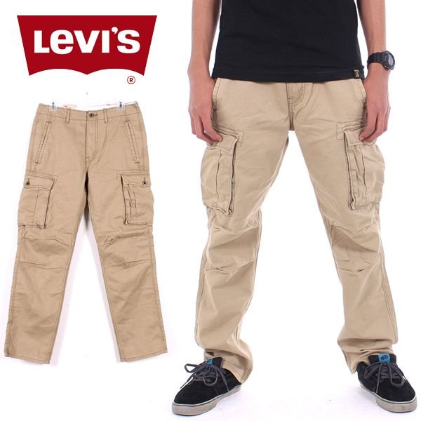 リーバイス Levi's カーゴパンツ カーキ(ベージュ) コットンチノパンツ