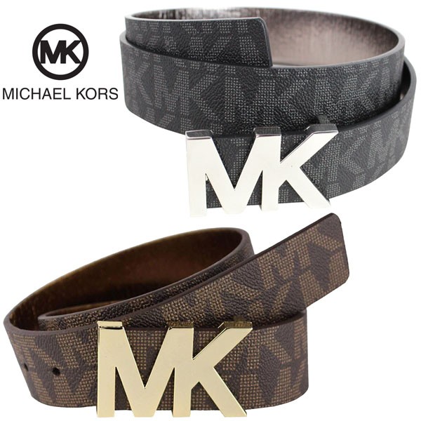 マイケル・コース Michael Kors レディース MK ロゴ ベルト バックル