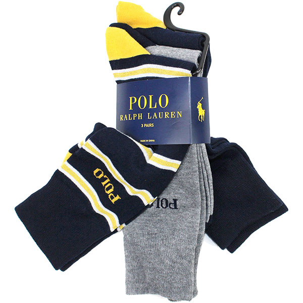 3足セット ポロ ラルフローレン POLO RALPH LAUREN 靴下 ビジネス