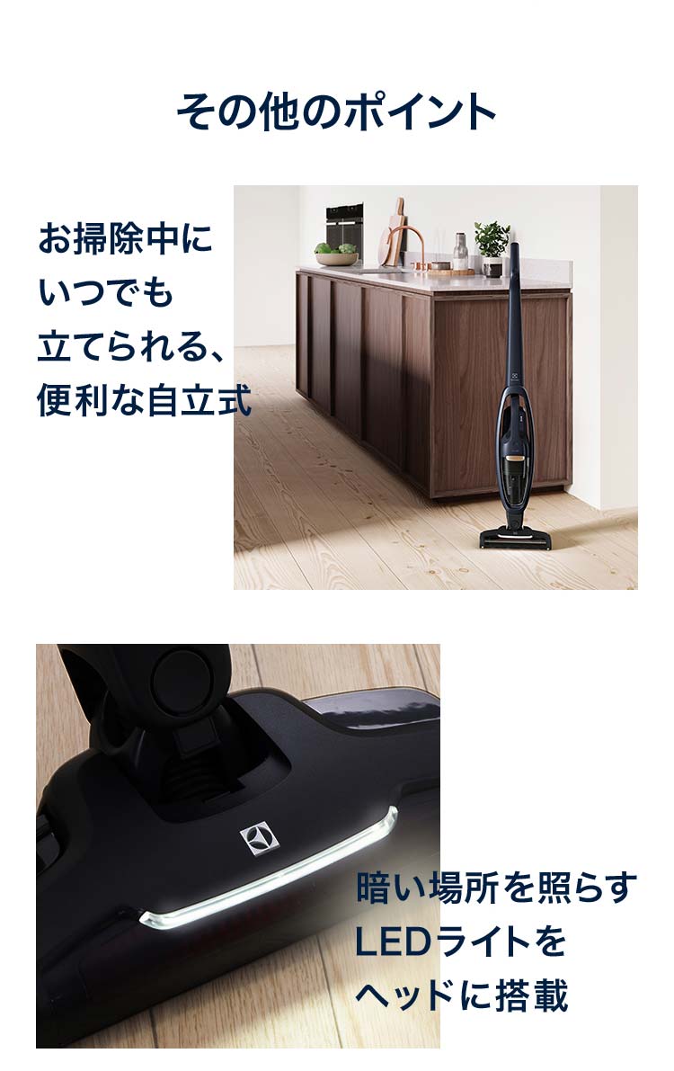 エレクトロラックス 掃除機 コードレス スティック Well Q7 自立 エレクトロラックス 掃除機 コードレス スティック Well Q7 自立