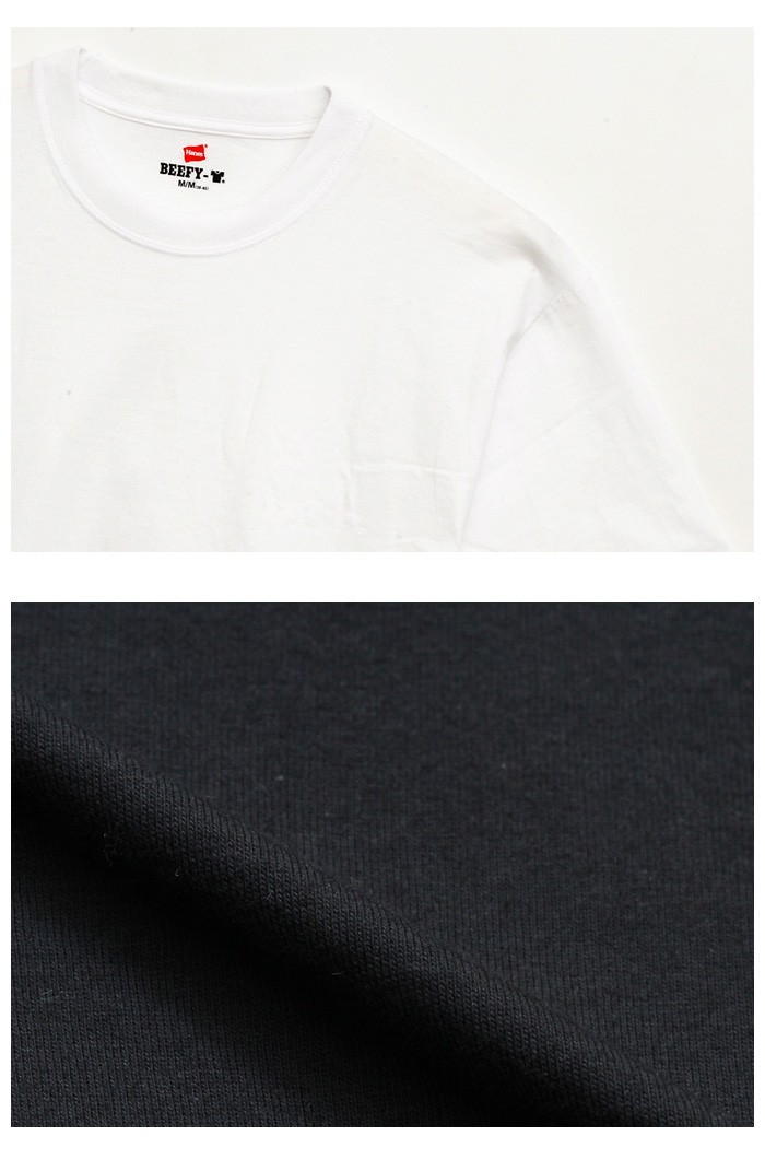 ヘインズ ビーフィー ２枚組 Hanes BEEFY Tシャツ クルーネック ２パック 半袖 パックT インナー トップス メンズ ユニセックス H5180-2